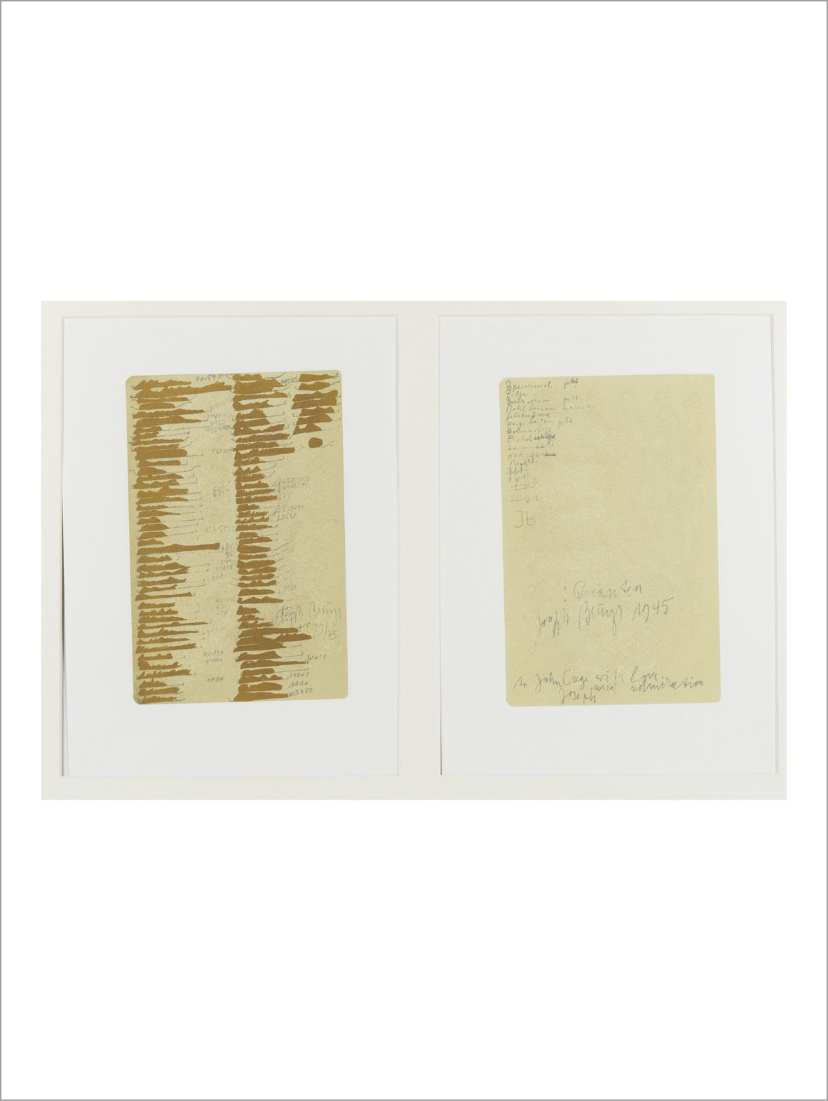 NAM JUNE PAIK (1932-2006) Ohne Titel, Beuys Vox, 19812
Serigrafie auf zwei Blätt&hellip;
