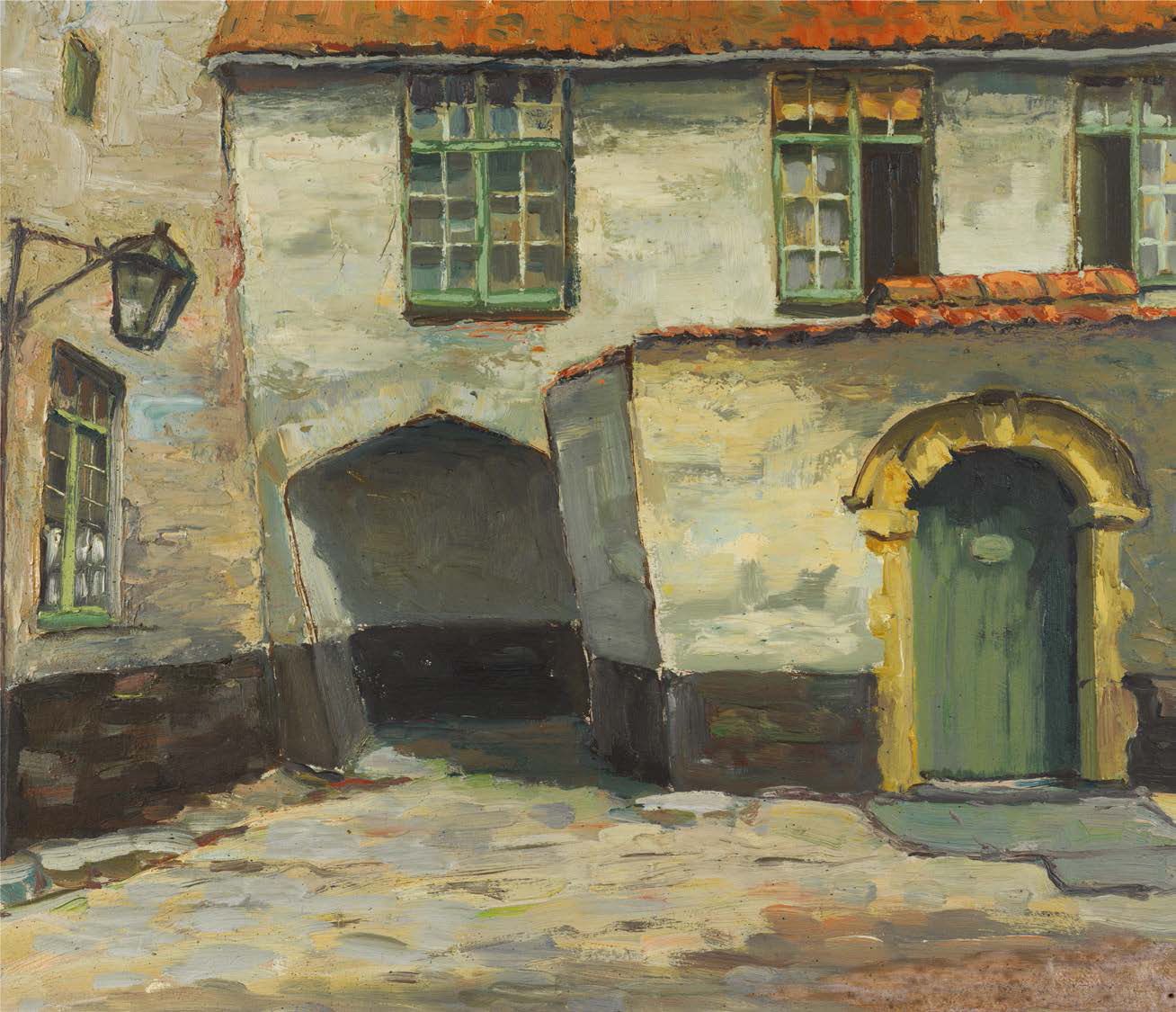 École BELGE du XIXe siècle House
Oil on isorel.
H_45 cm L_53 cm