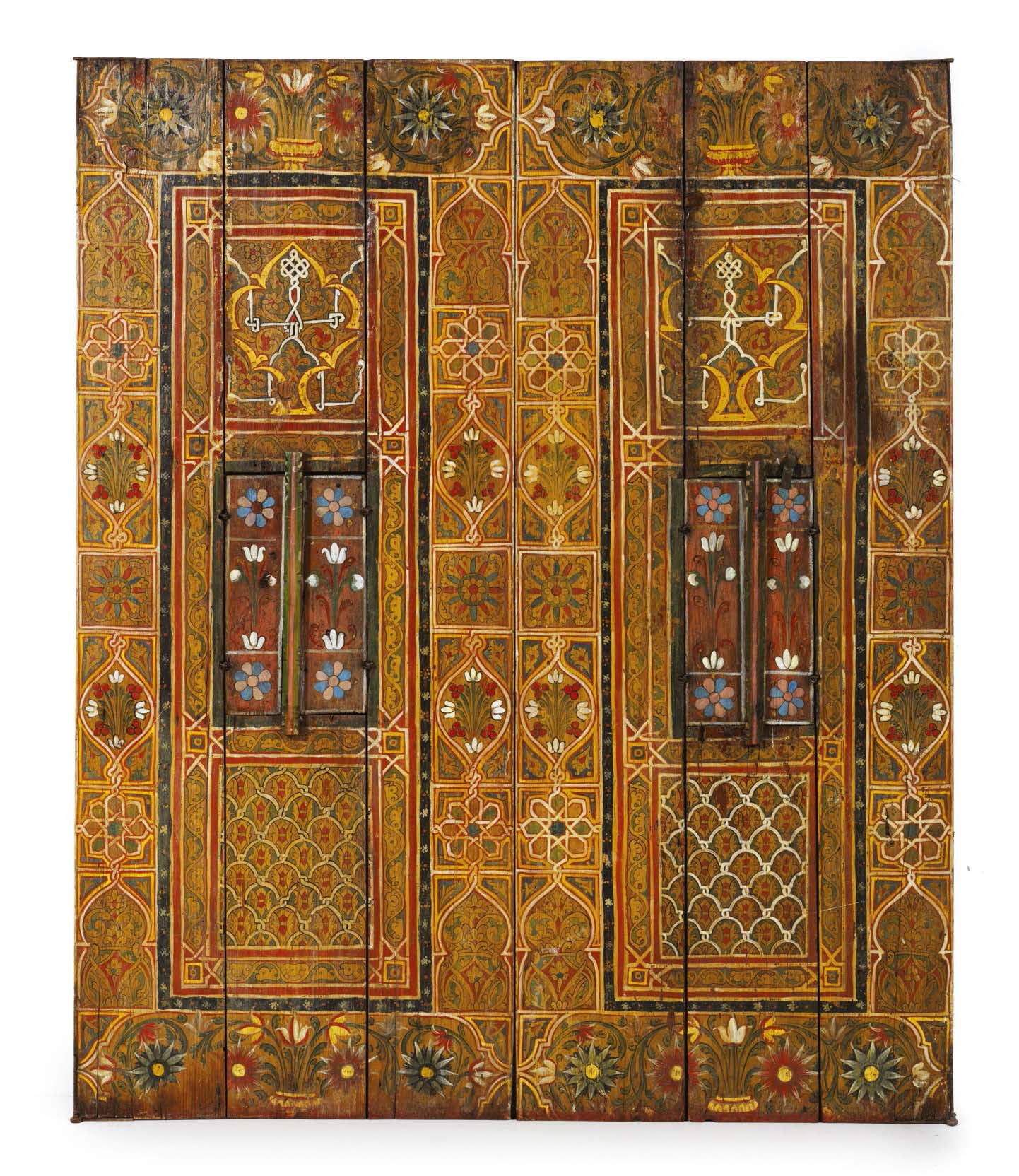 Null PAIR OF PANELS. Resinous wood with polychrome decoration.
These two panels &hellip;