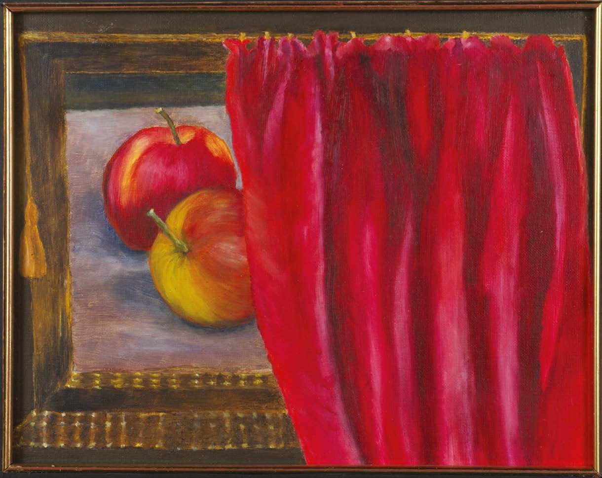 École du XXe siècle Manzanas en la cortina
Óleo sobre lienzo.
H_28 cm W_22 cm