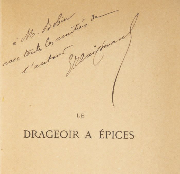 Joris-Karl HUYSMANS. Le Drageoir à épices. Paris, Dentu, 1874.
In-12 di (4) ff. &hellip;