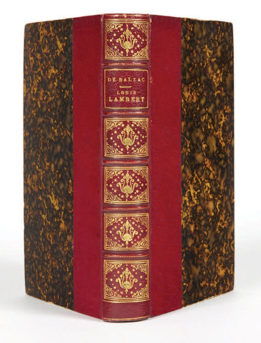 Honoré de BALZAC. 路易斯-兰伯特的思想史。巴黎，Charles Gosselin，1833年。
In-12，264页。半红摩洛哥，书脊有棱纹和&hellip;