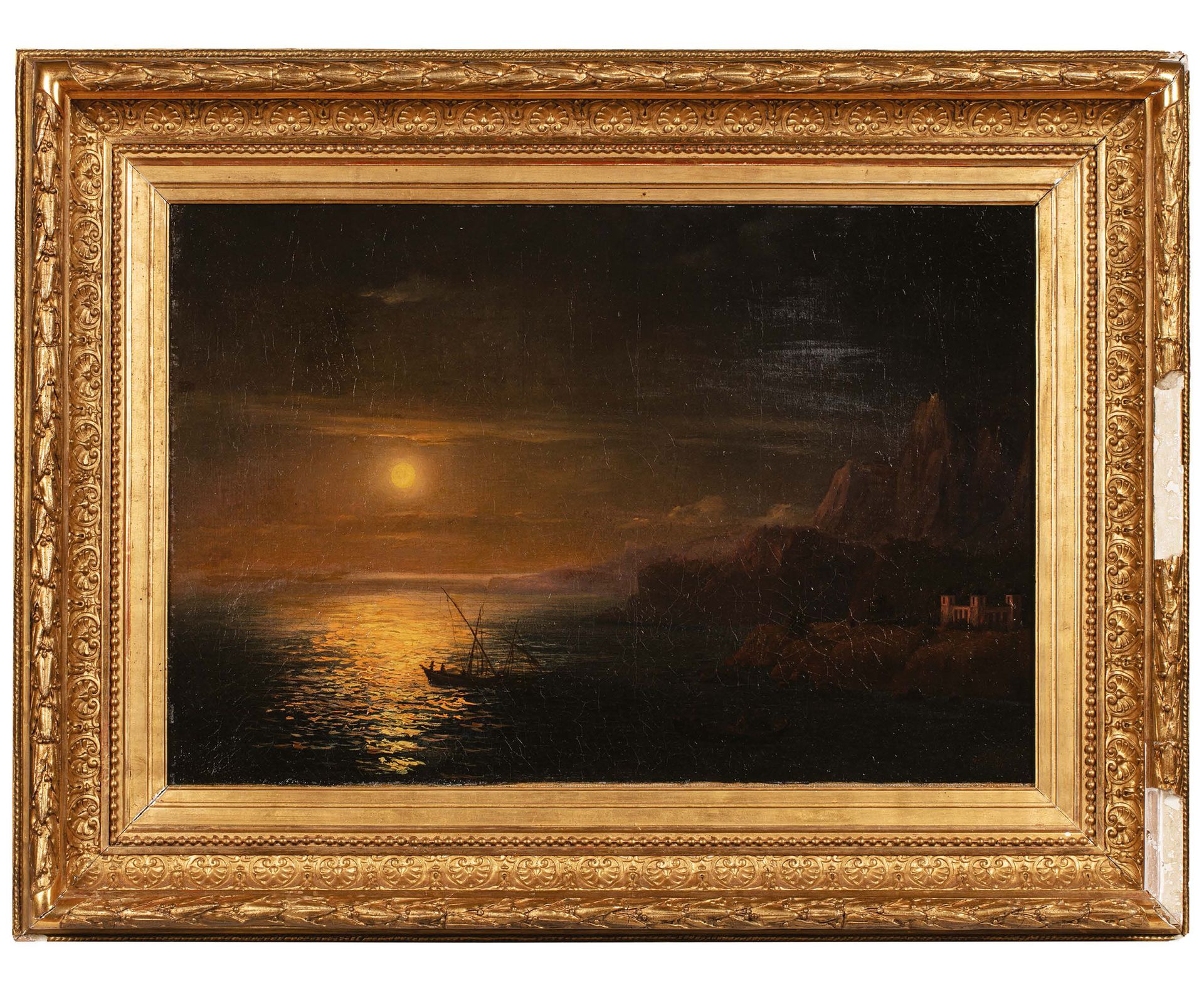 IVAN KONSTANTINOVICH AIVAZOVSKY (1817-1900), ÉCOLE DE Óleo sobre lienzo, con un &hellip;