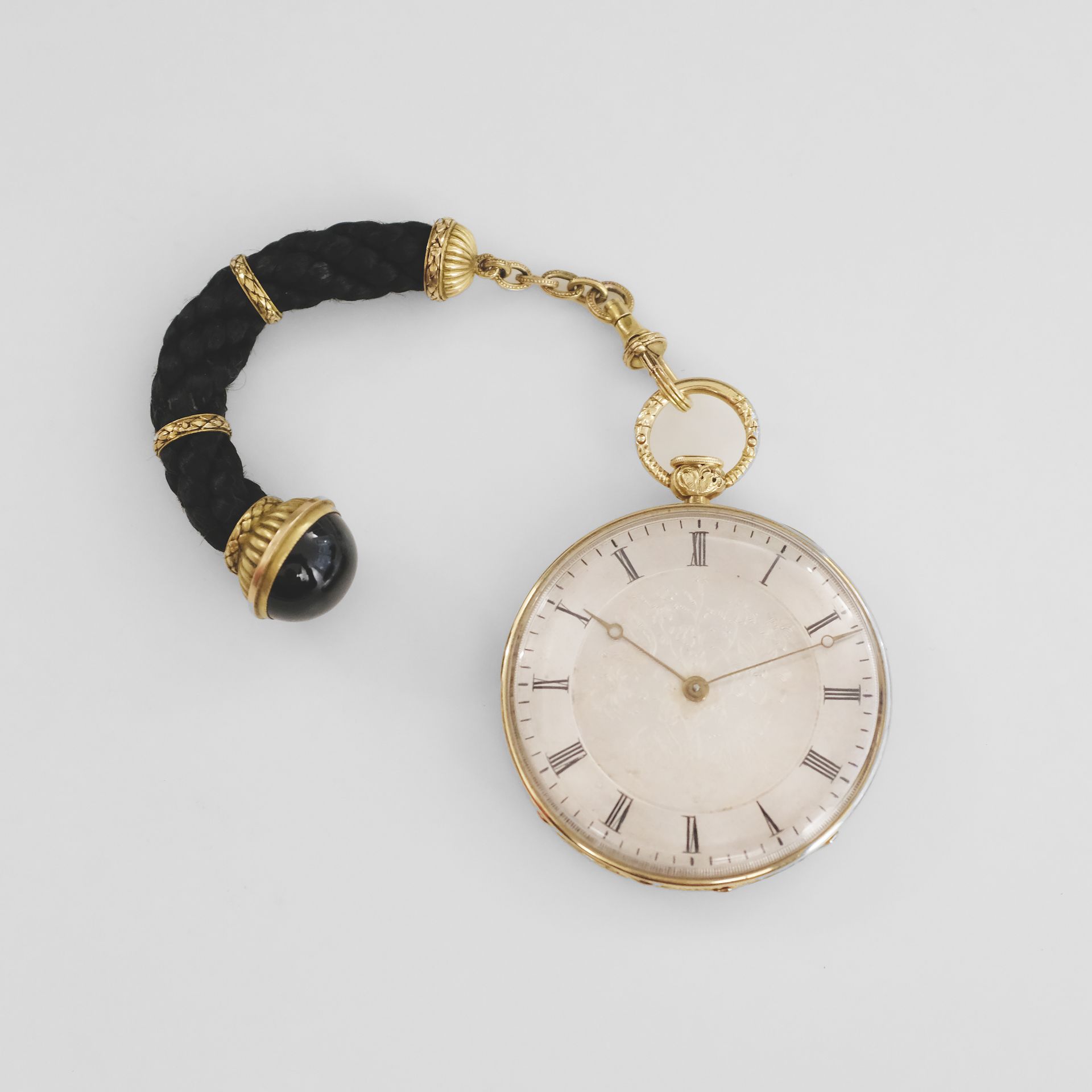 LEPINE No. 16042-90618
18k (750) yellow gold striking pocket watch, silver dial,&hellip;