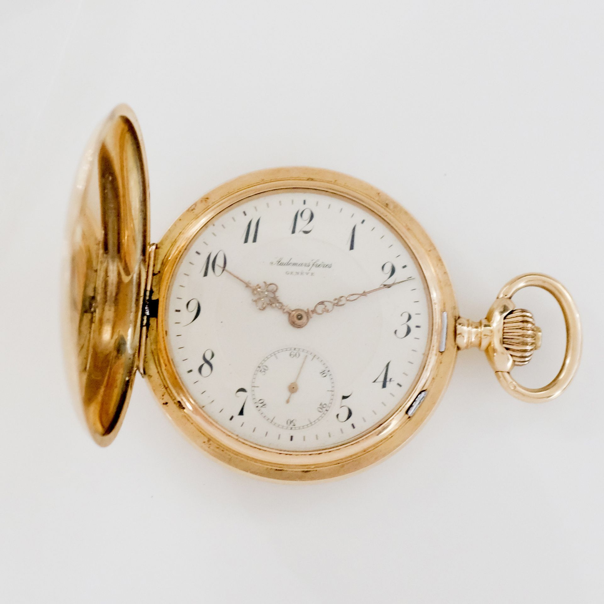 AUDEMARS Frères Vers 1900 
No. 200996
14k (585) gold savonnette-type pocket watc&hellip;