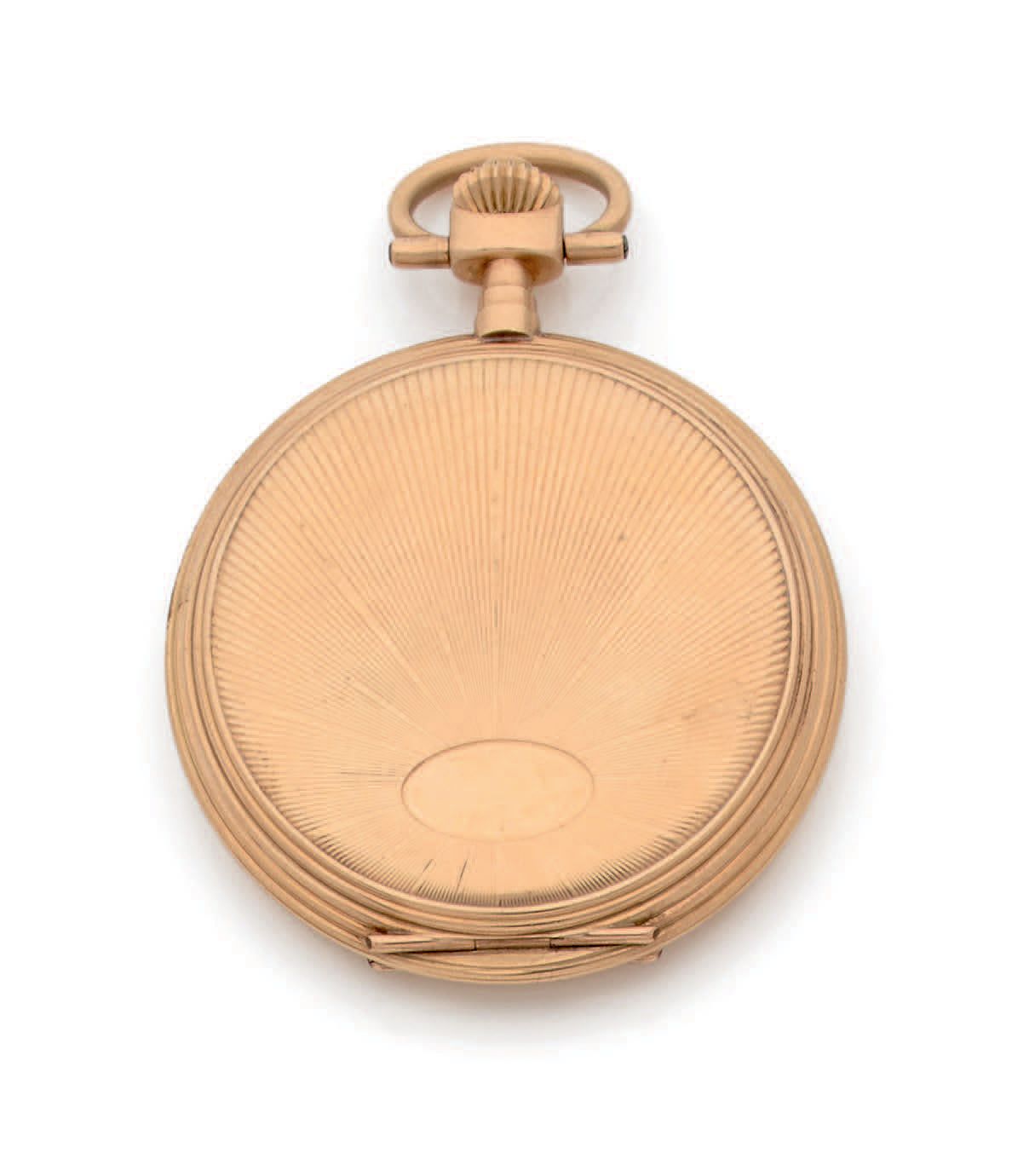 PACEMAKER VERS 1920 
No. 602
14k (585) pink gold savonnette-type pocket watch, p&hellip;