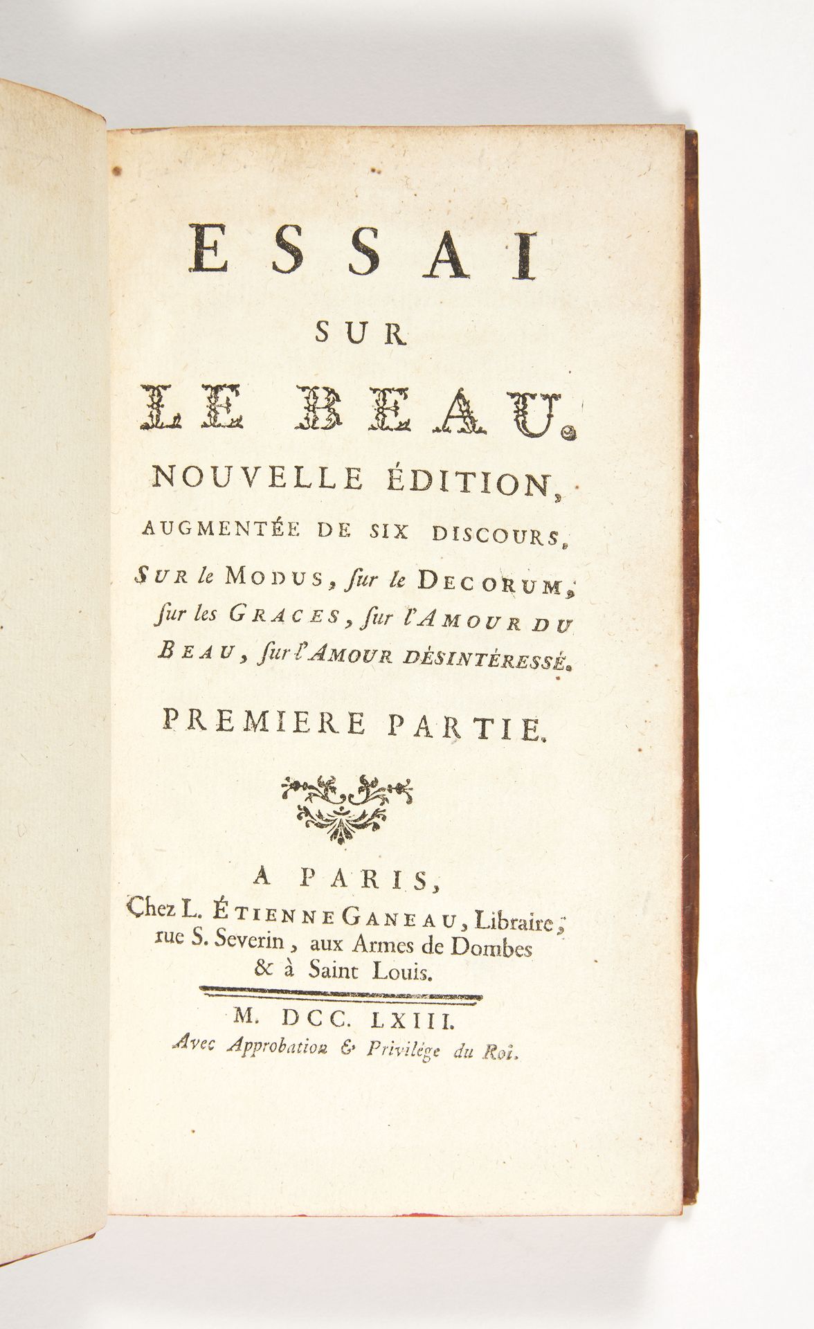 [ANDRÉ, le père] Essay on beauty. New edition, increased with six speeches, on t&hellip;