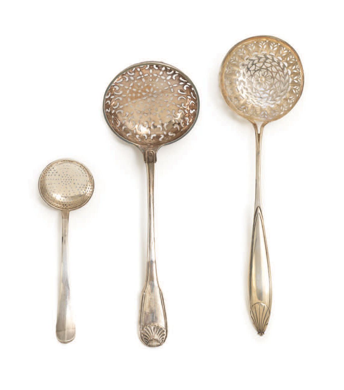Null LOT OF THREE SILVER SPOONS Antwerp & Brussels, 1783, 1785
H_12 to 20 cm - W&hellip;