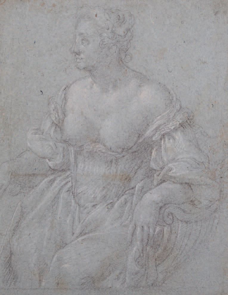 Giovanni Battista ZELOTTI (1526-1578) 
Figure de femme assise, dite la courtisan&hellip;