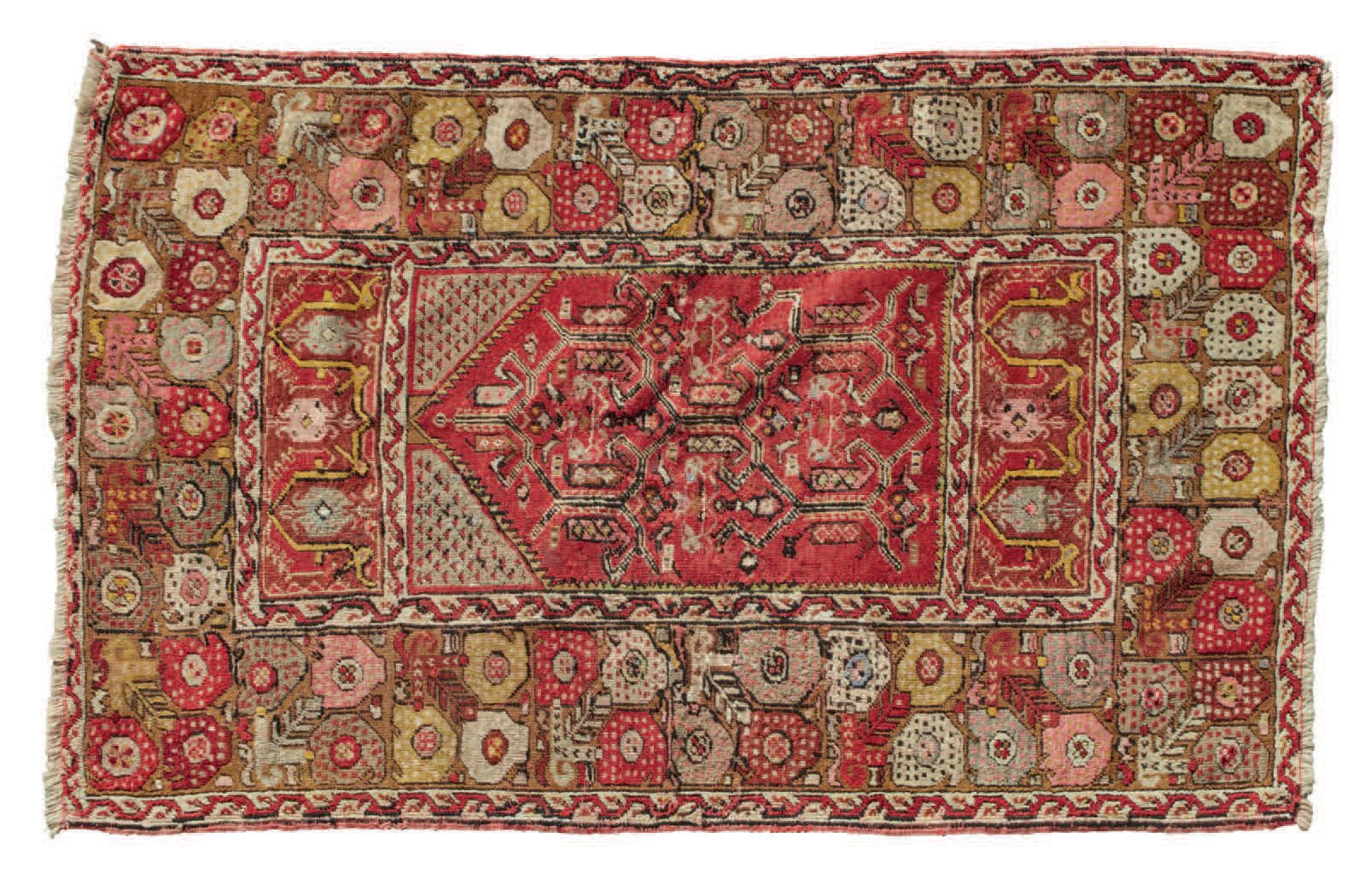 Fine Kachan kork (Iran), metà del XX secolo 
Velours en laine d'agneau soyeuse d&hellip;