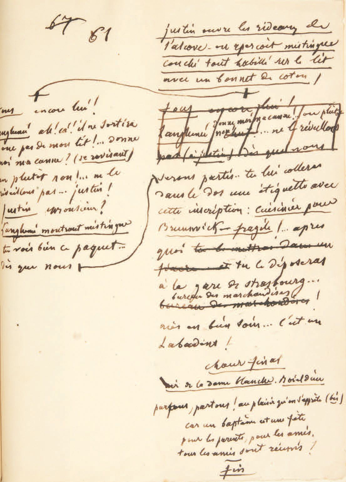 Eugène LABICHE. 煤矿的刺客》。无地点或日期[约1856-1857]。
Autograph manuscript small in-4 with &hellip;