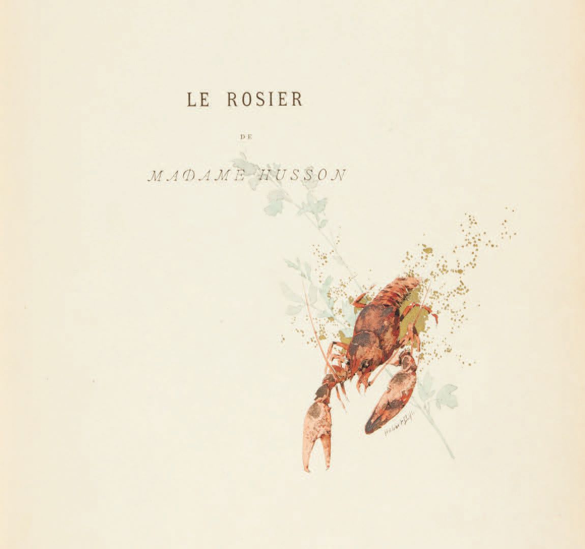 Guy de MAUPASSANT. Le Rosier de Madame Husson. Illustrations by Habert Dys, etch&hellip;