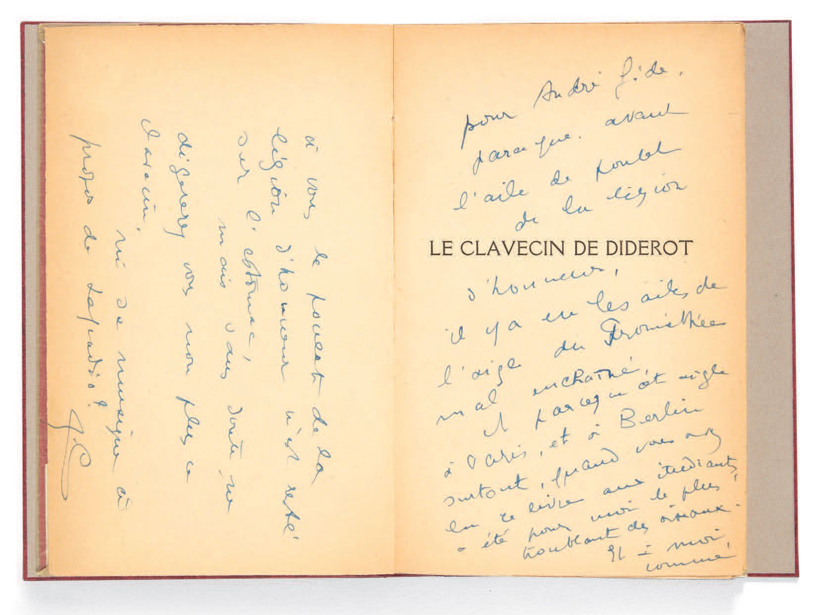 CREVEL, René. Das Cembalo von Diderot. Paris, Éditions surréalistes, 1932.
In-12&hellip;