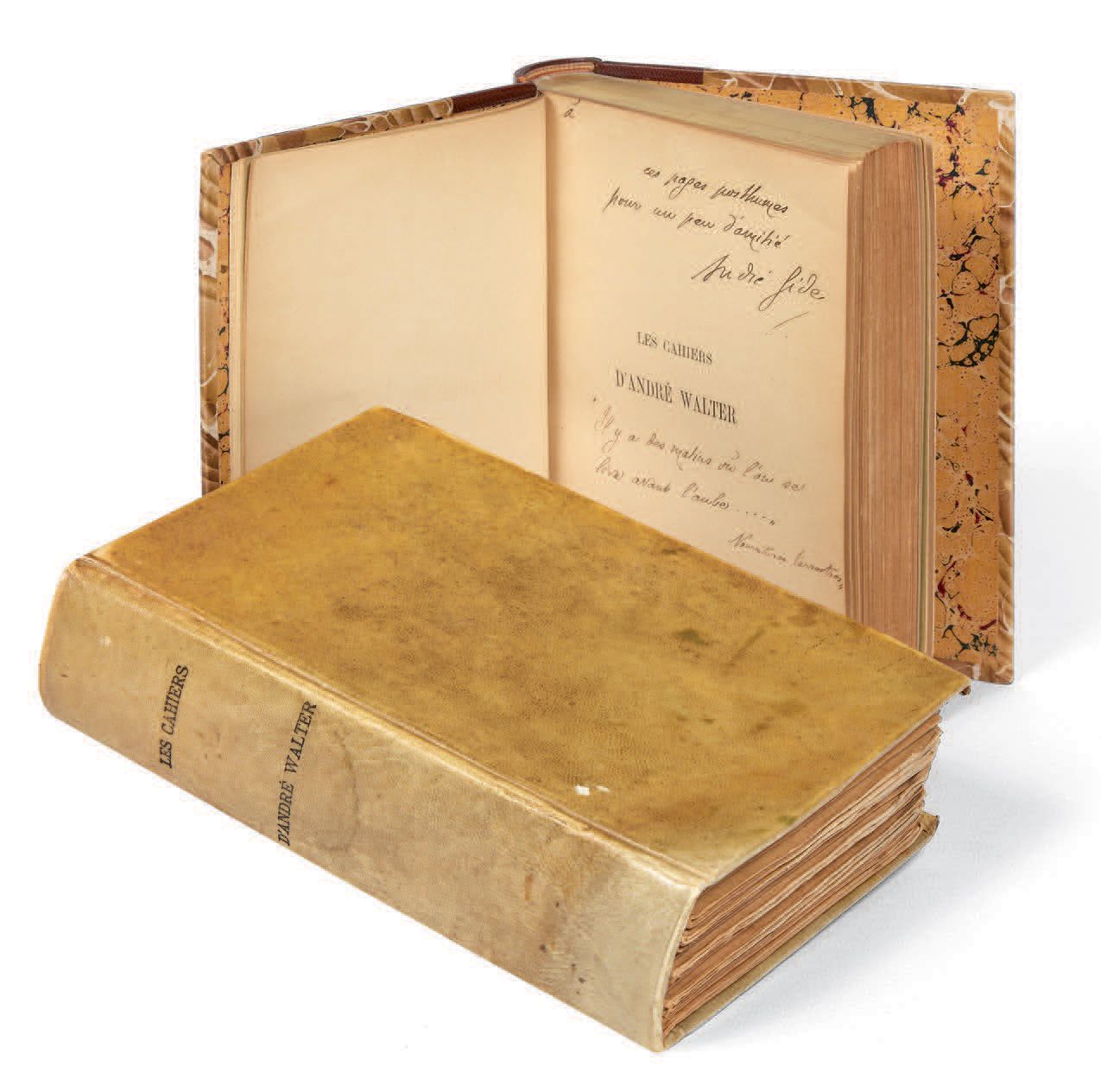 GIDE, André. 安德烈-瓦尔特的笔记本。遗作。巴黎，独立艺术出版社，1891年。
In-12 [150 x 109] of (4) ff. The f&hellip;