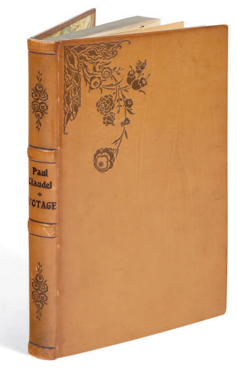 CLAUDEL, Paul. 人质》。戏剧。巴黎，《法国新报》，[1911]。
In-8 [255 x 164] of 205 pp, (1) f. : 棕褐色&hellip;