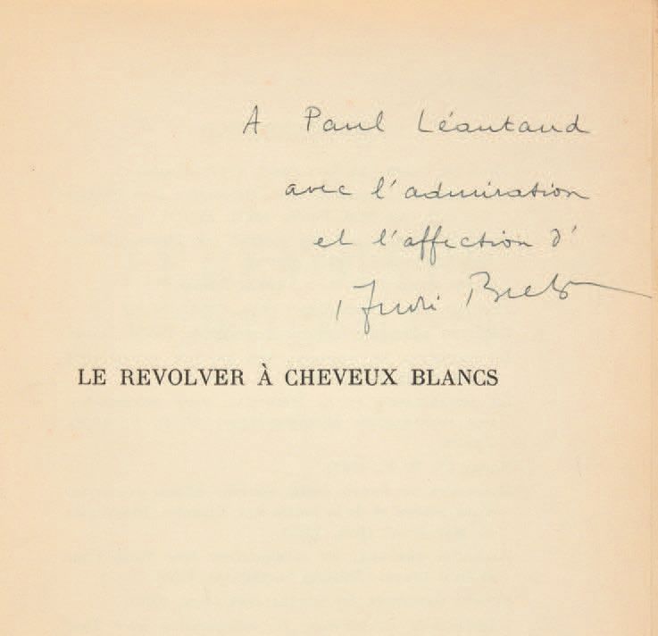 BRETON, André. Le Revolver à cheveux blancs. París, Éditions des Cahiers libres,&hellip;