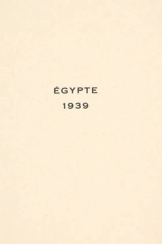 GIDE, André. Égypte. 1939. Sans lieu ni date [1951].
In-12 [190 x 130] de 79 pp.&hellip;