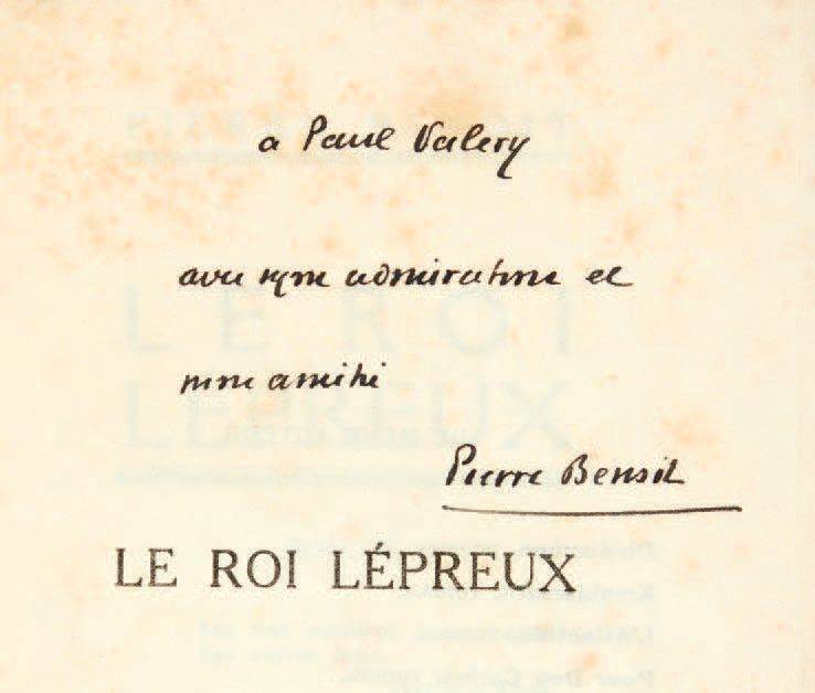 BENOIT, Pierre. 麻风病国王。小说。巴黎，阿尔宾-米歇尔，[1927]。
In-8 [188 x 119] of 314 pp, (2) ff :&hellip;