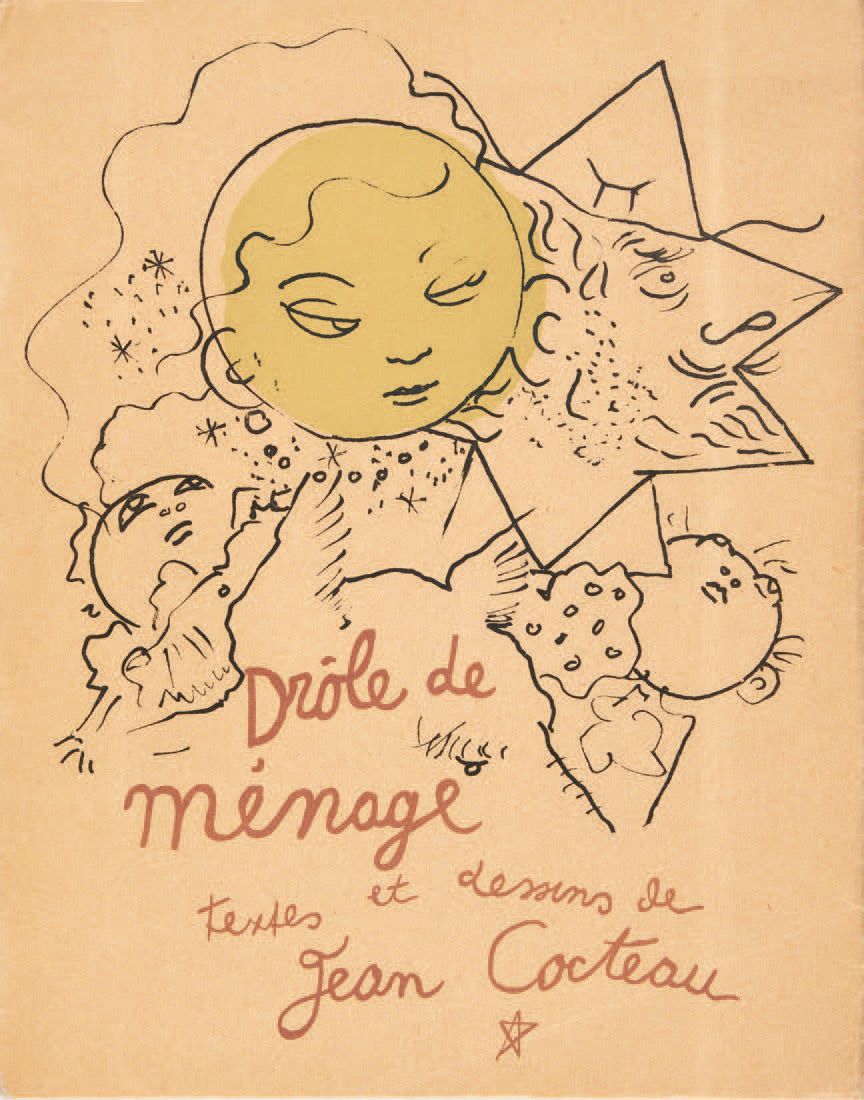 COCTEAU, Jean. Drôle de Ménage. París, Paul Morihien, [1948].
In-4 [310 x 244] d&hellip;