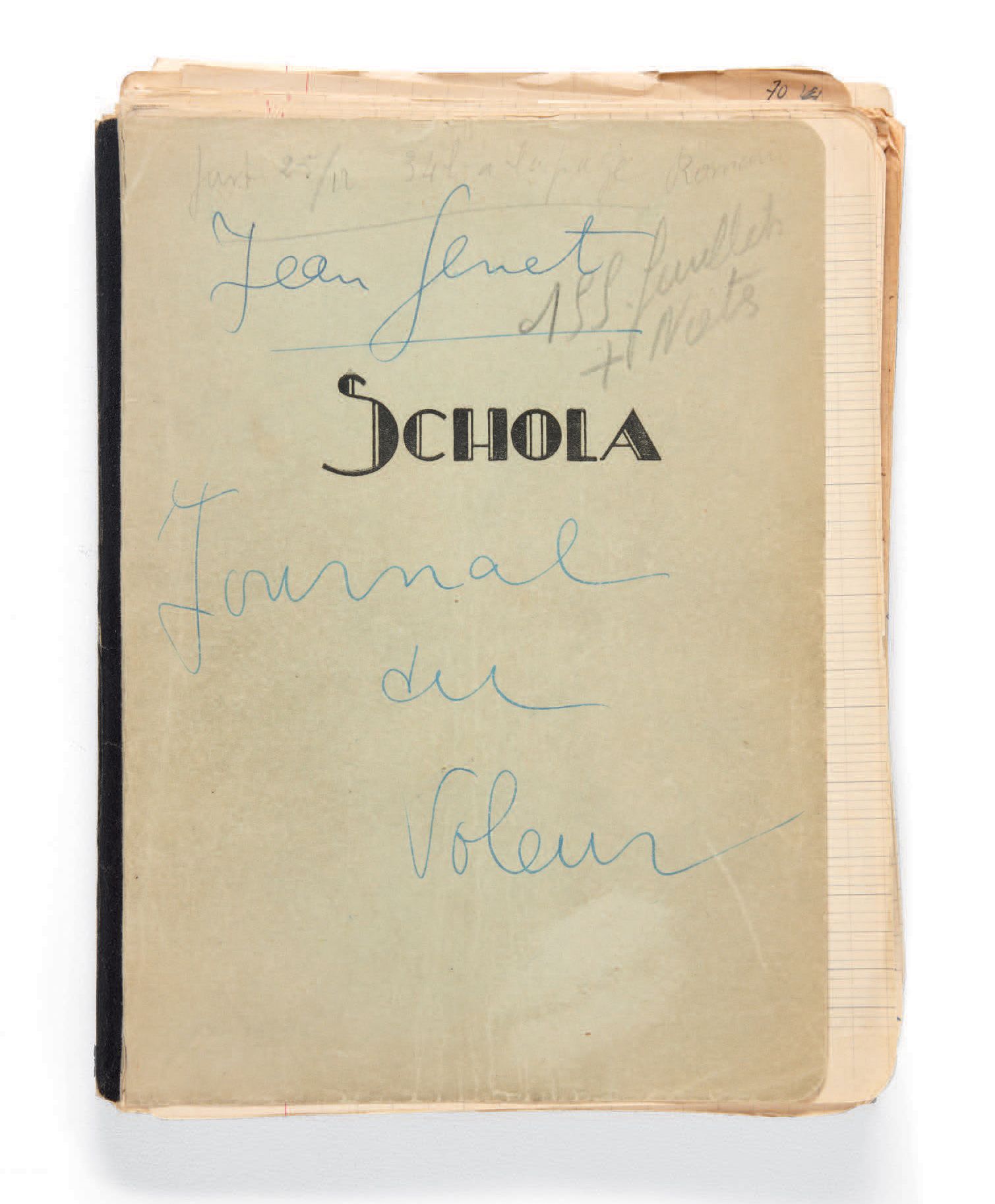 GENET, Jean. Le Journal du voleur. Octobre 1947.
Manuscrit autographe signé : em&hellip;
