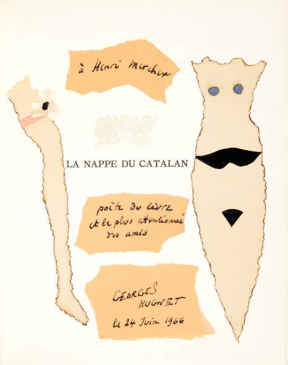 Jean COCTEAU et Georges HUGNET. The Tablecloth of the Catalan. Sixty-four poems &hellip;