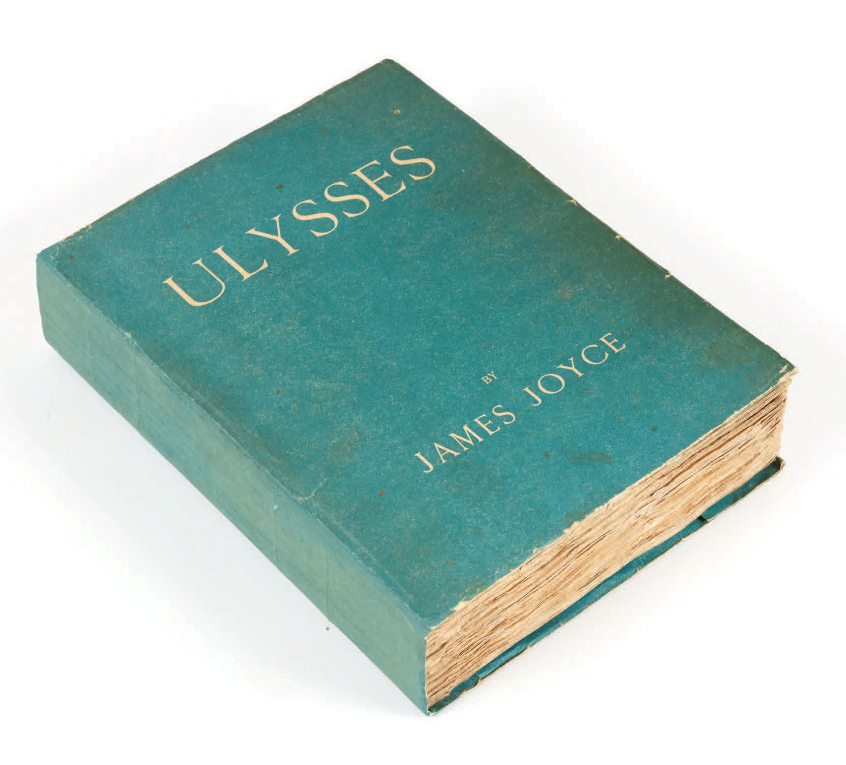James JOYCE. 尤利西斯巴黎，约翰-罗德克为利己主义出版社出版，1922年。
In-4，平装本，蓝色纸质封面，现代滑套。
英文第二版，在巴黎出版：封面&hellip;