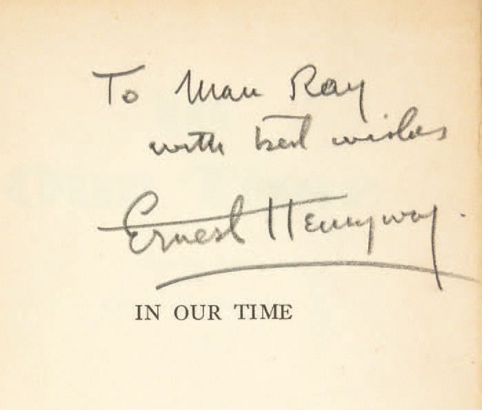 Ernest HEMINGWAY. In unserer Zeit. Stories. Paris, Crosby Continental Editions, &hellip;