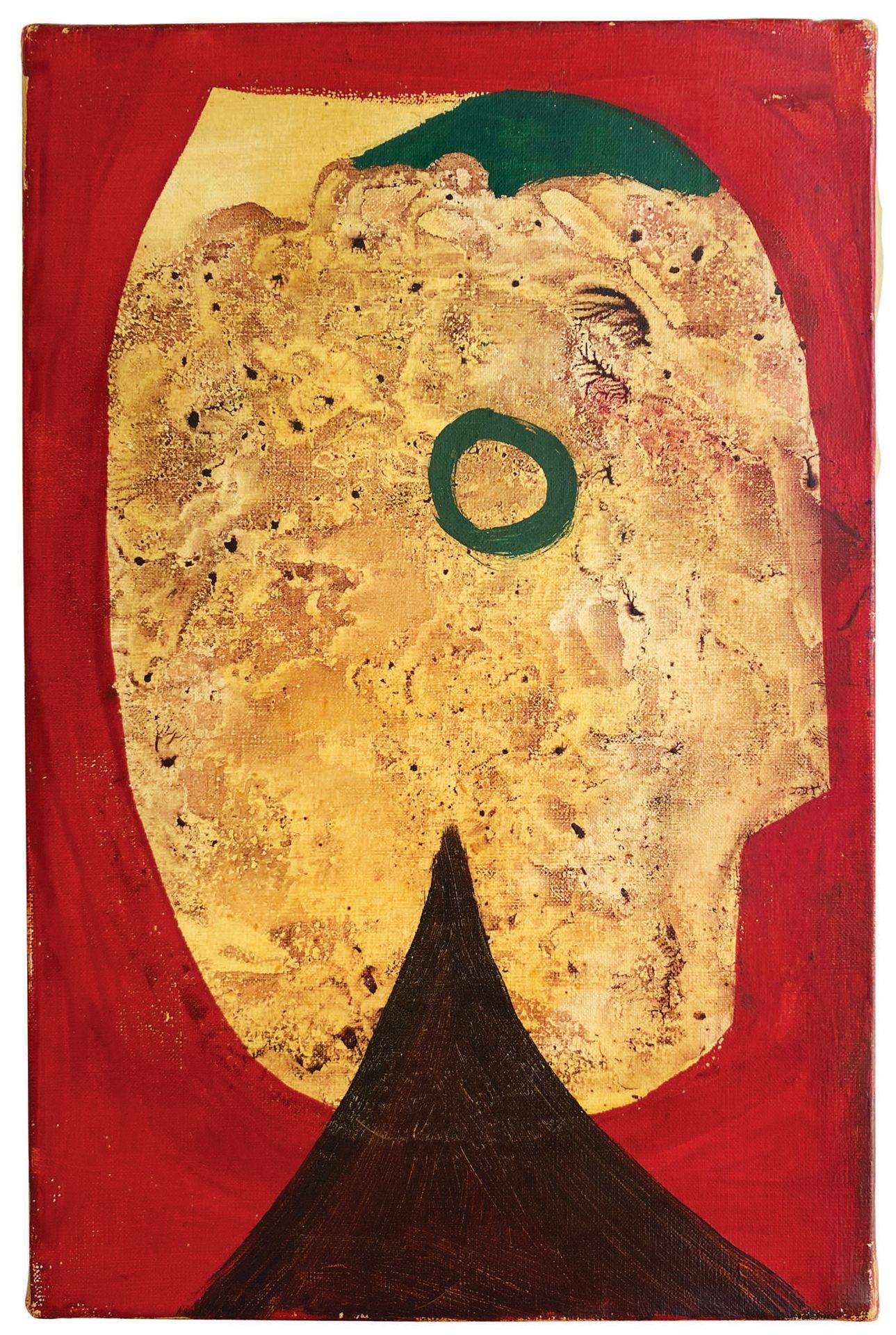 Oscar DOMINGUEZ. 无题。1957 ?
布面油画（23,8 x 15,7厘米）。
美丽的超现实主义布面油画构图。
背面有手写说明："多明戈斯57号&hellip;