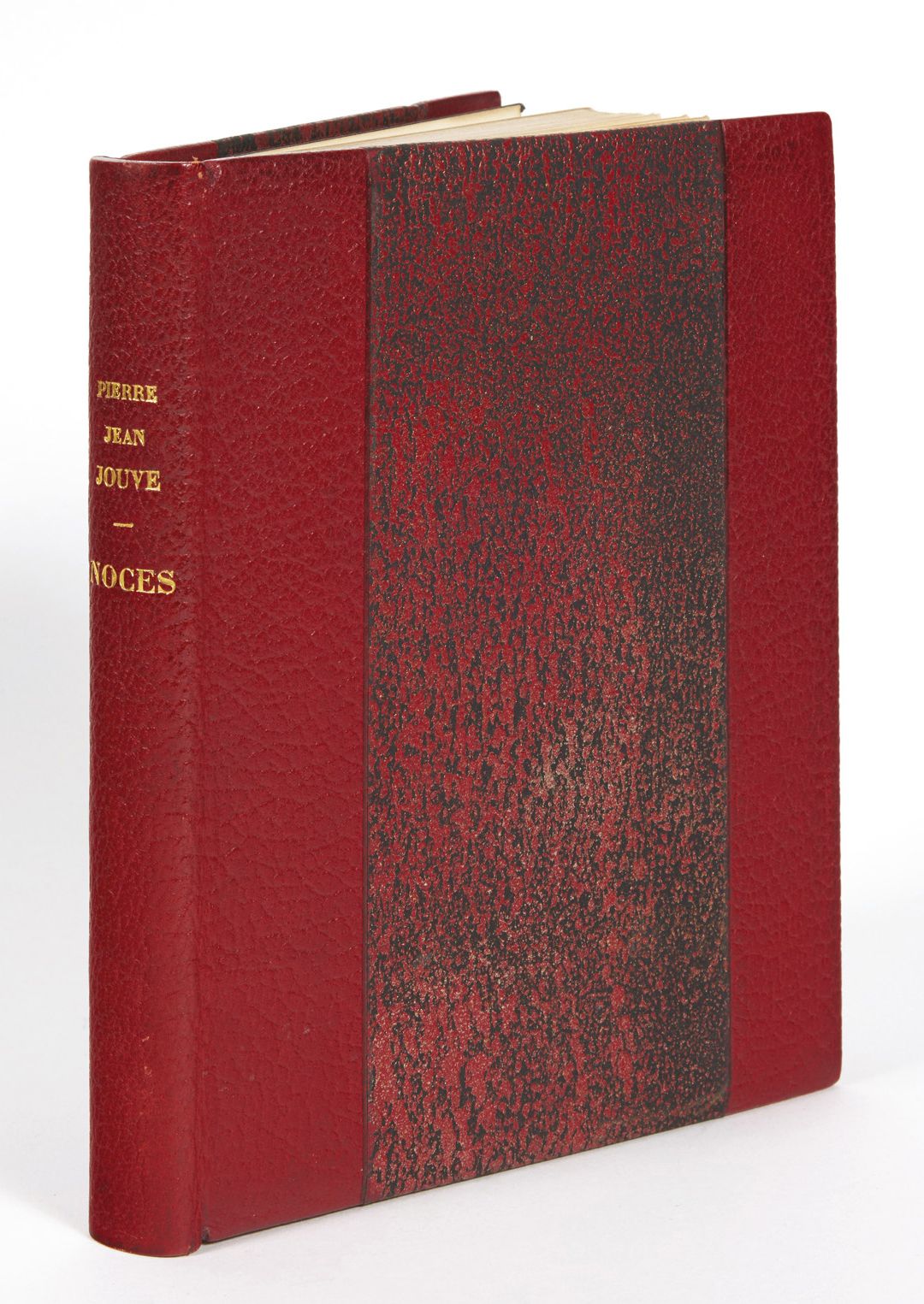 JOUVE, Pierre Jean. 机会。巴黎，Au Sans Pareil，1928年；12开本，红色半马洛金带，未修剪，头部镀金，封面和书脊保留。
集体&hellip;