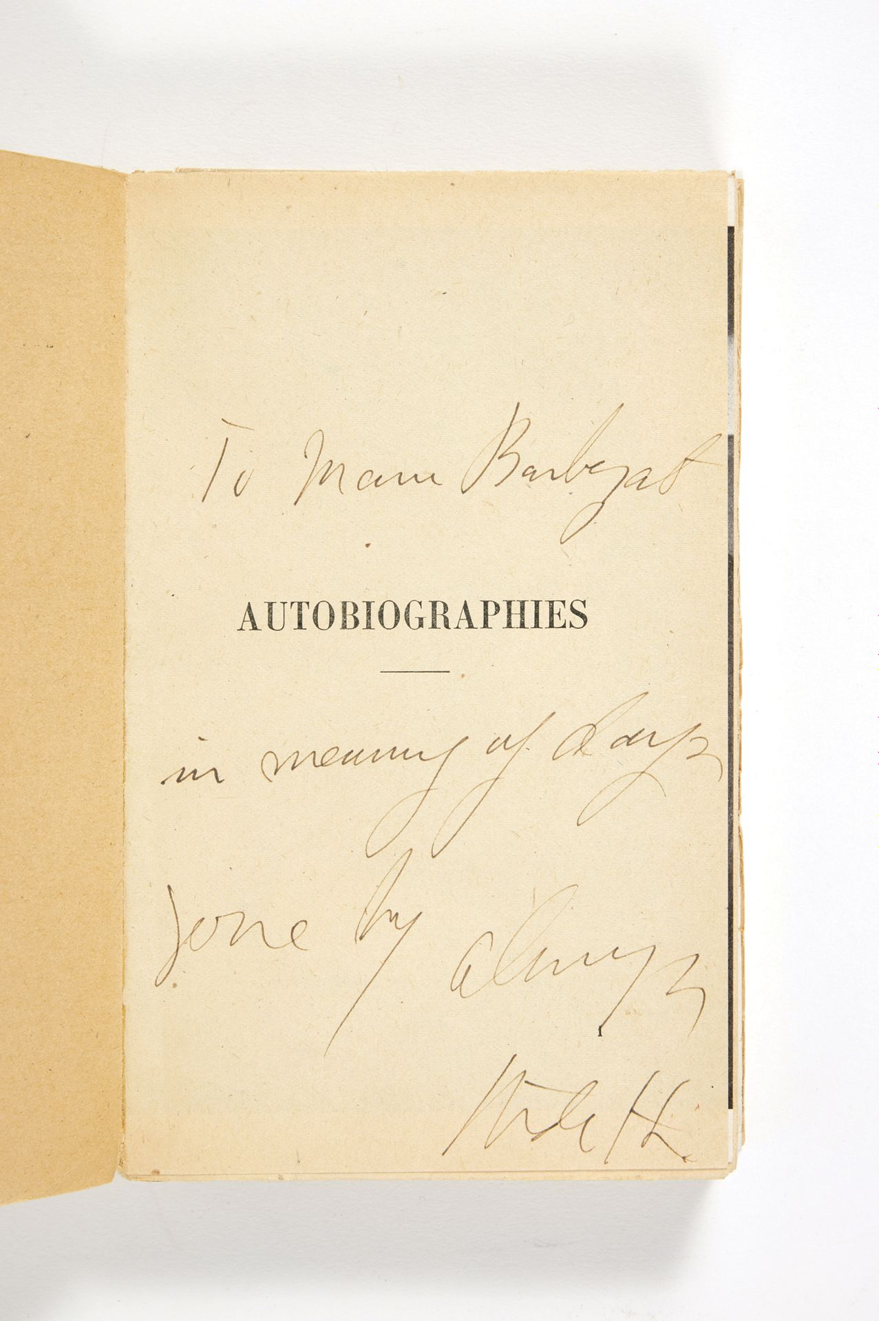 STEIN, Gertrude Autobiographien. Vorwort von Léonce Villard, Übersetzung von Bar&hellip;