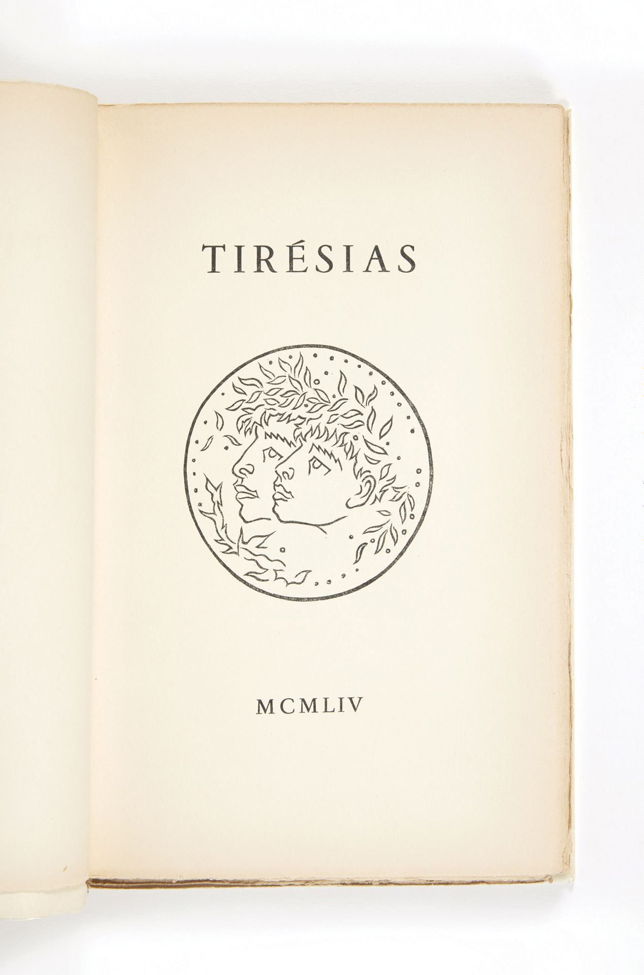JOUHANDEAU, Marcel. Tiresias. 1954; pequeño libro de bolsillo in-4, cubierta ilu&hellip;