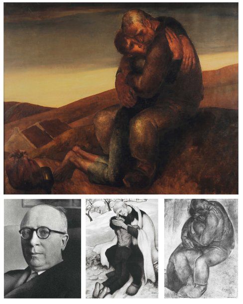 ANTO CARTE (1886-1954) L'enfant prodigue, 1926 Huile sur toile. Signée en bas à &hellip;