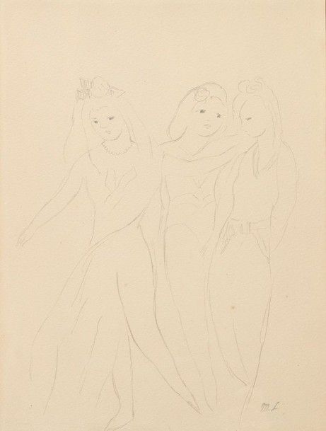Marie LAURENCIN (1885-1956) Elégantes
Dessin au crayon sur papier.
Signé des ini&hellip;