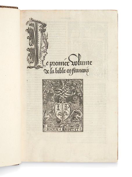 Null Le Premier [- Second] Volume de la Bible en françois. Paris, Jean II Petit,&hellip;