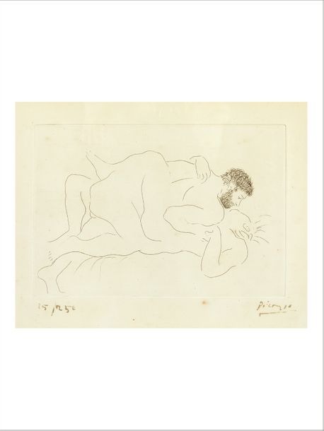 Pablo Picasso (1881-1973) Homme et femme, 1927
Eau-forte.
Signée à l'encre et nu&hellip;