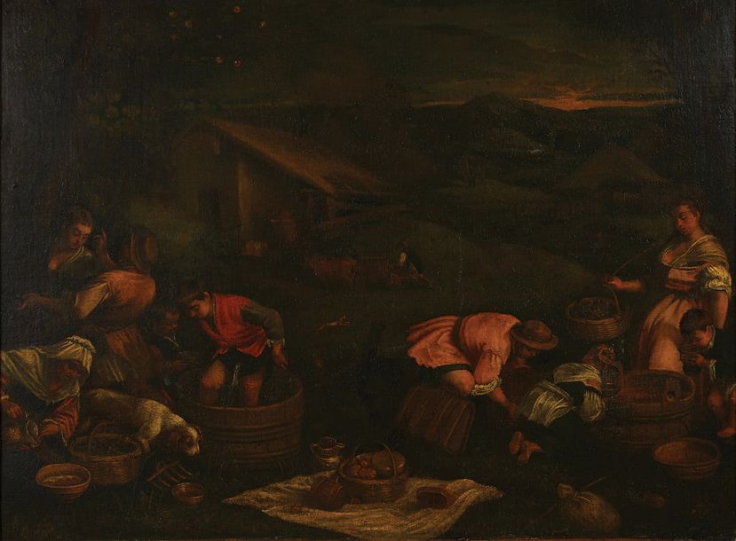 Attribué à FRANCESCO BASSANO (1549-1592) Les vendanges ou l'automne
Huile sur to&hellip;