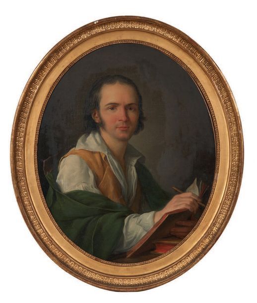 JEAN SIMON BERTHELEMY (LAON 1743-PARIS 1811) Portrait d'homme
Toile ovale.
Signé&hellip;