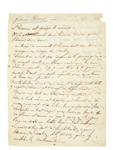 Xavier FORNERET. Pièce autographe signée. Sans date [vers 1838].
Manuscrit autog&hellip;