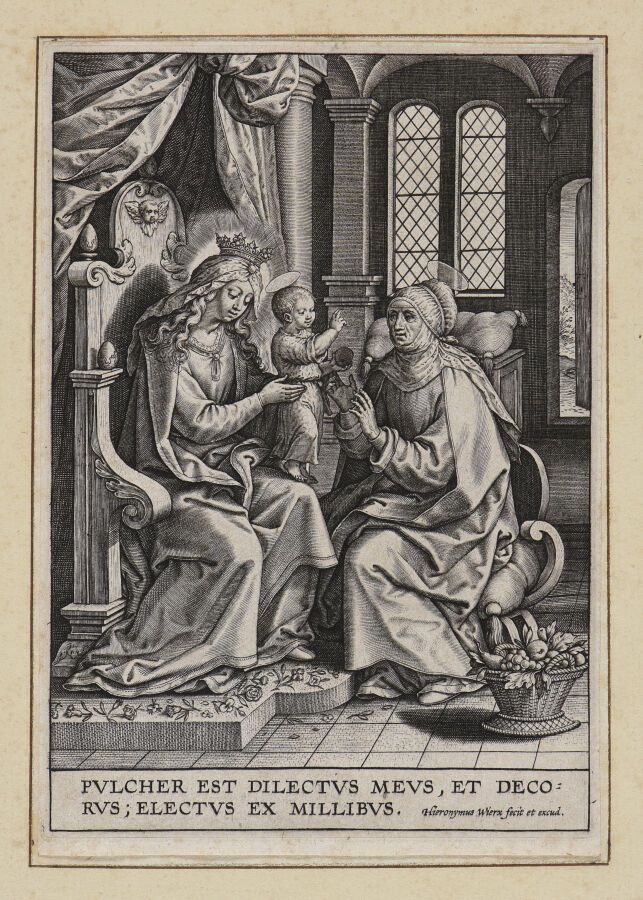 Null Hieronymus WIERIX (1553-1619)

La Vierge, l'enfant Jésus et Anne

Eau-forte&hellip;