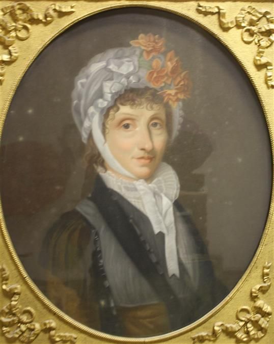 Null Scuola francese, ritratto con vista ovale di Madame Louise De Portes d'Ambl&hellip;