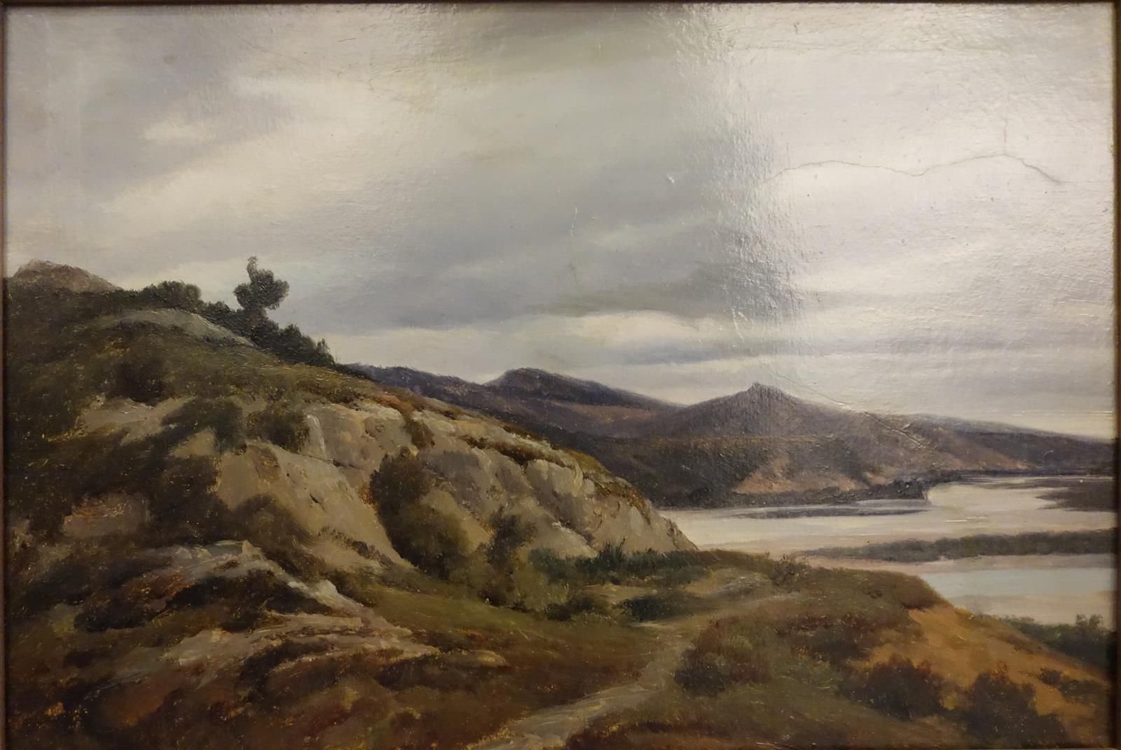 Null 亚历山大-杜比松（1805-1870）。

里昂的景观。

纸上油彩。

27 x 40厘米。

历史：Dubuisson拍卖会，1897年3月17日&hellip;