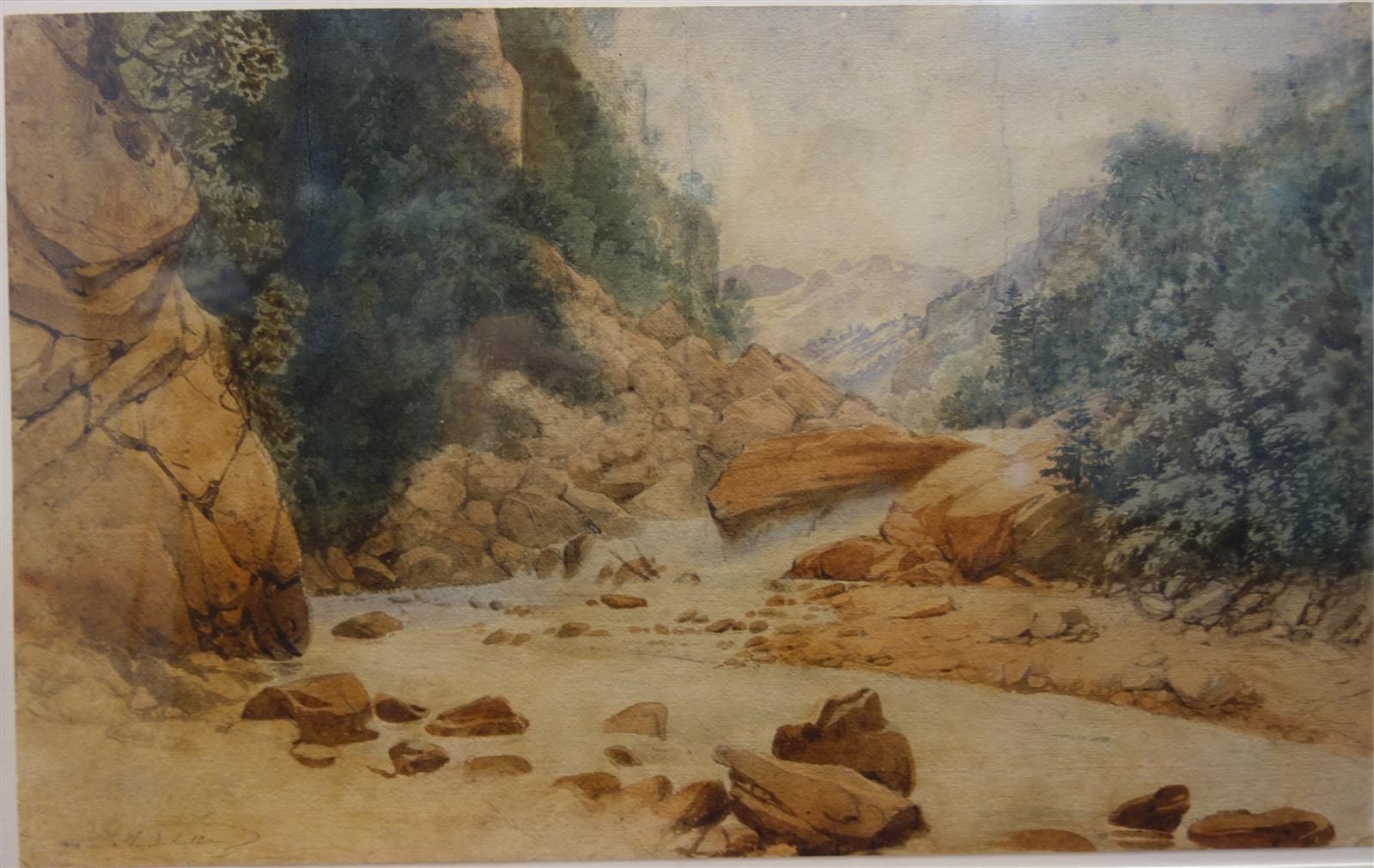 Null Alexandre Debelle (1805-1897)

Vue d'un torrent de montagne.

Aquarelle sur&hellip;