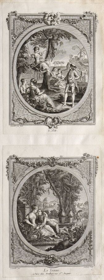 Null Ecole française du XVIIIe siècle

Lot de 8 estampes dont :

La toilette de &hellip;