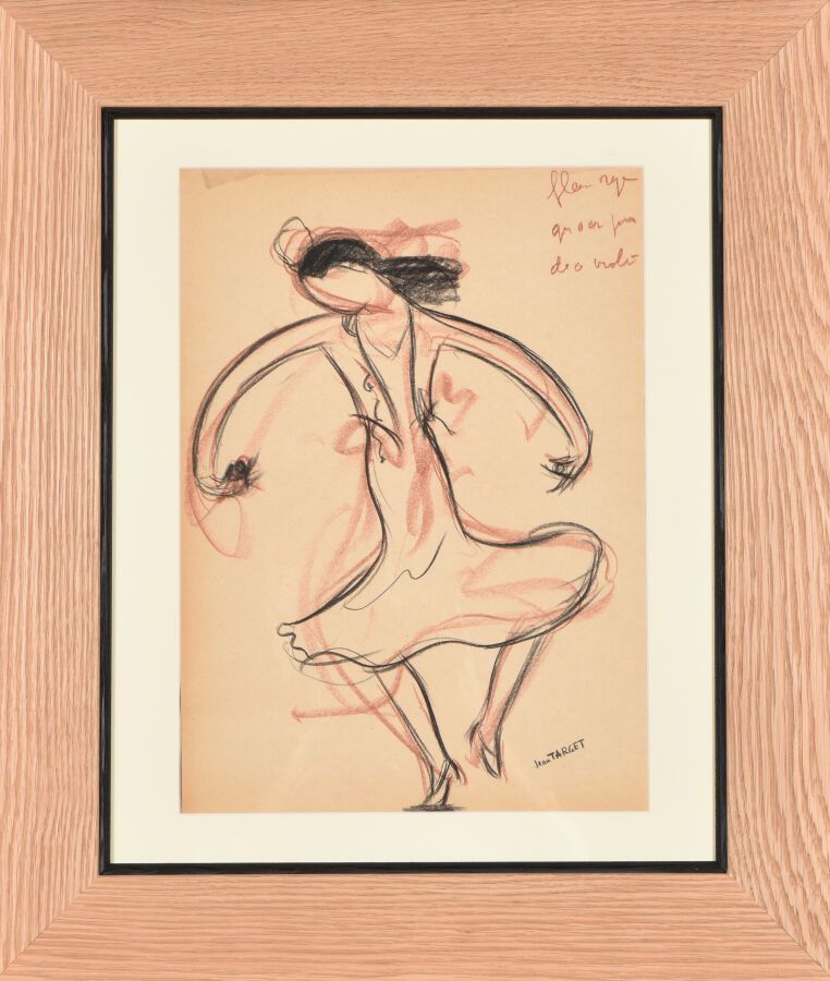 Null Jean TARGET (1910-1997).

Danseuse.

Crayons sur papier.

Signé en bas à dr&hellip;