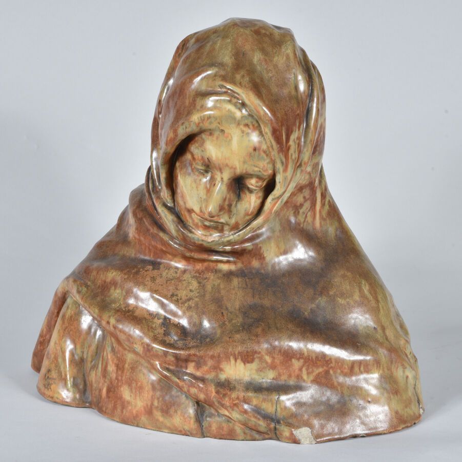 Null Jules-Jacques LABATUT (1851 - 1935) & GENTIL BOURDET (陶艺家)

"有思想的女人"。赭色和棕色釉&hellip;
