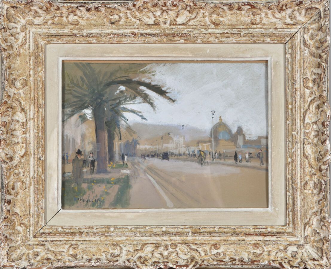 Null Emile WEGELIN (1875-1962).

Le peintre Montezin sur le motif à Cannes.

Gou&hellip;
