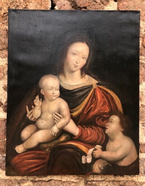 Null French school of the beginning of the XIXth century. 

Virgin and Child and&hellip;