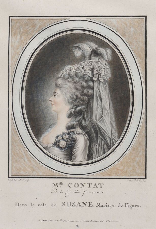 Null J. COUTELLIER (XVIII)

Paire de gravures représentant des comédiennes du Fr&hellip;