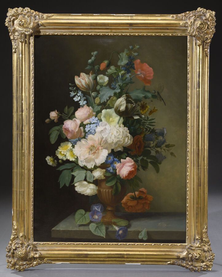 Null Jean-Claude BONNEFOND (1796-1860).

Bouquet de fleurs épanouies dans un vas&hellip;