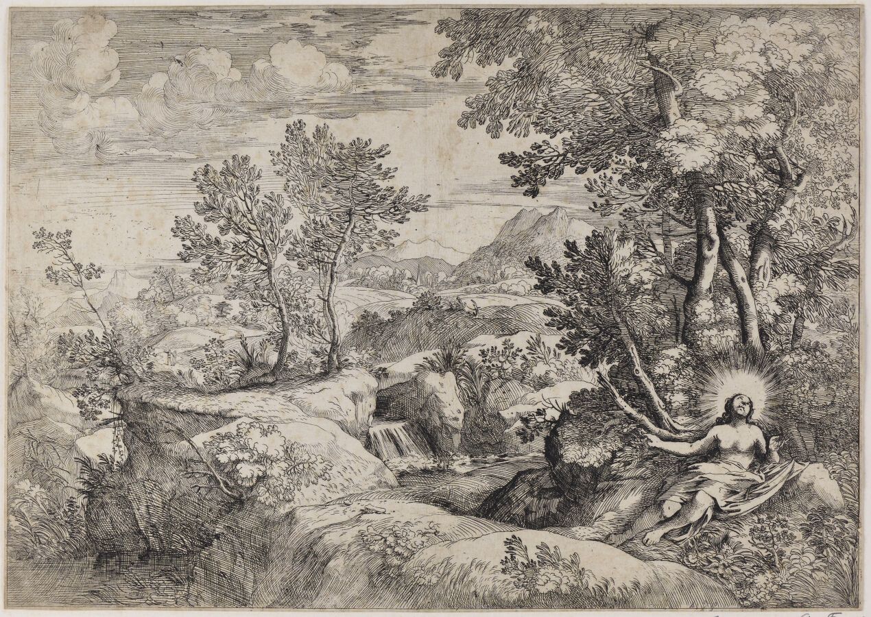 Null Giovan Francesco GRIMALDI IL BOLOGNESE (1606-1680)

Paysage avec Marie-Made&hellip;